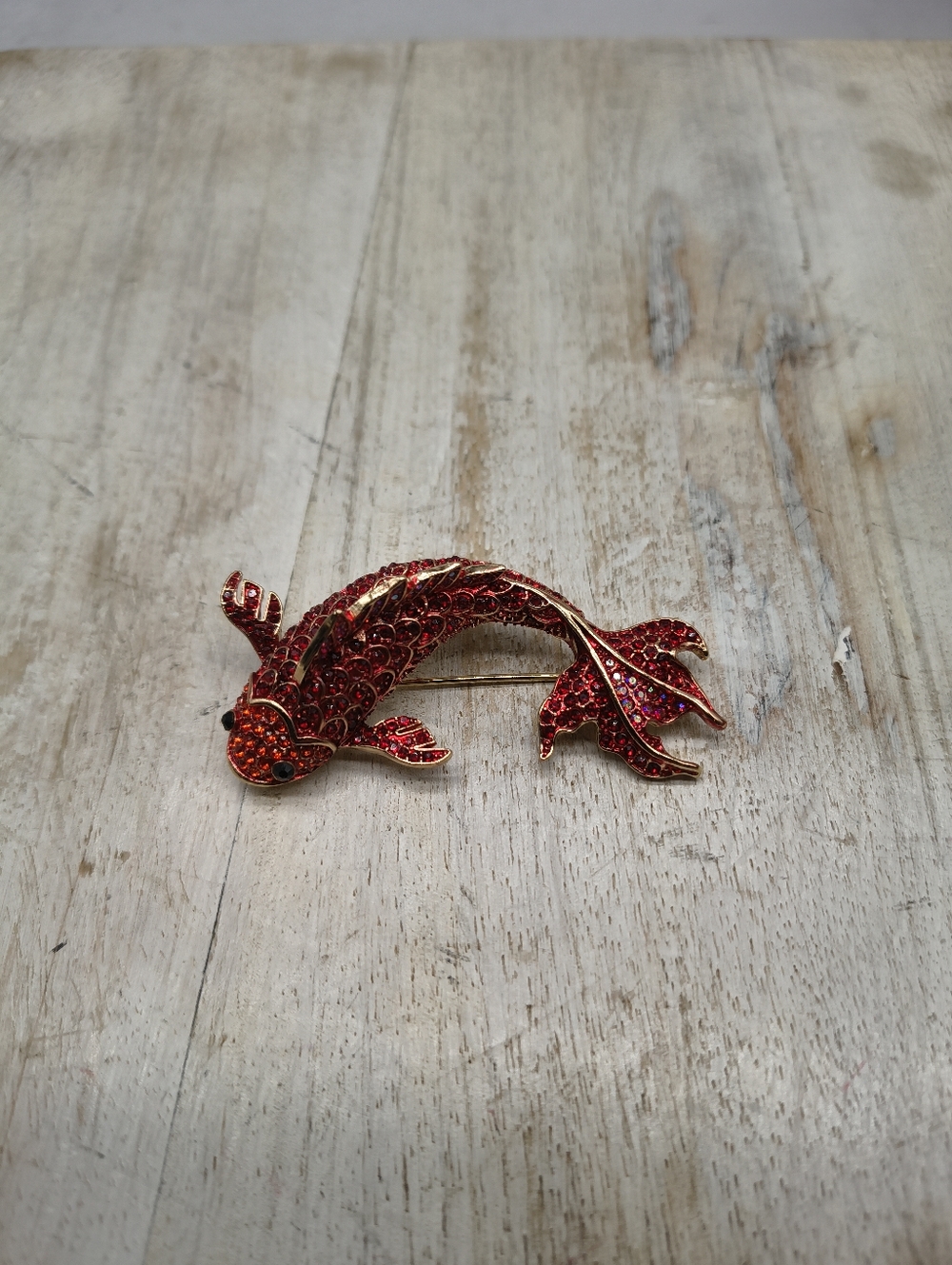 Anne Klein Stone Koi Fish Pin